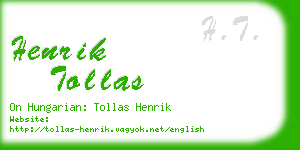 henrik tollas business card